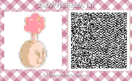 A QR code to create a plumbus in Animal Crossing: New Horizons.