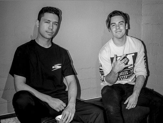 Cody Ko and Noel Miller backstage at an event.