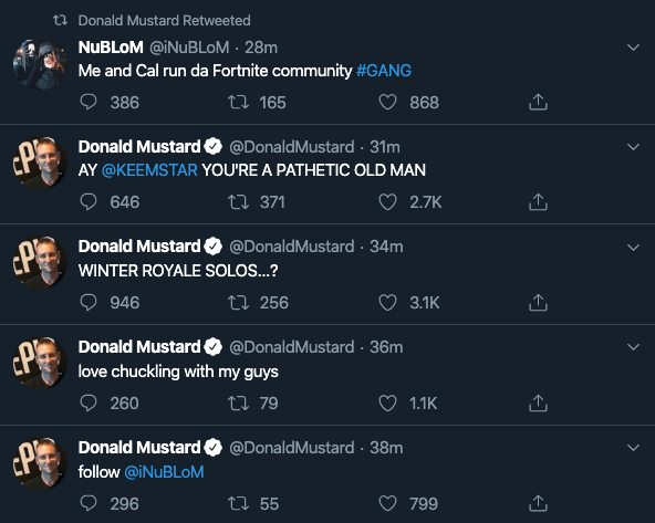 Twitter: Donald Mustard