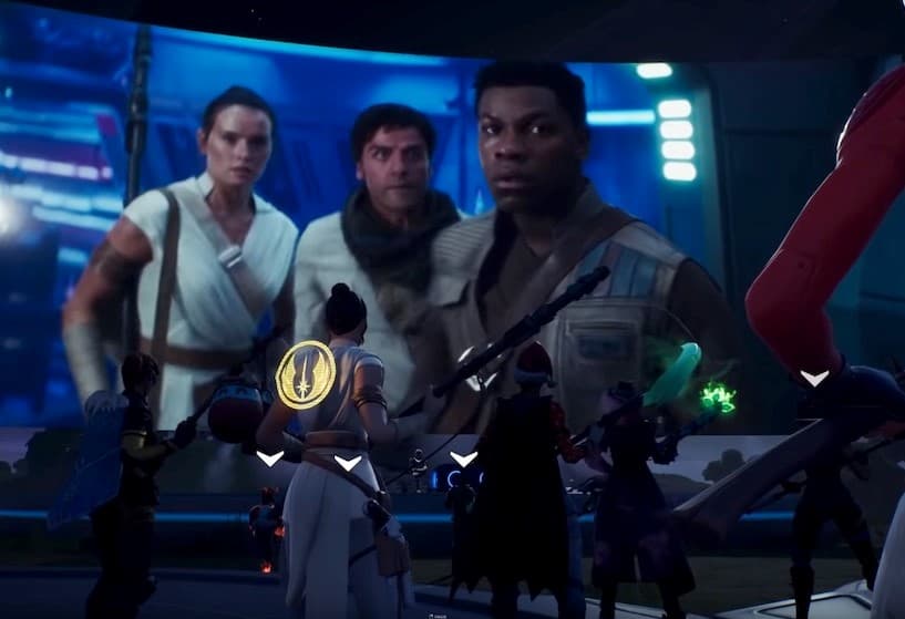 Fortnite revealed a Star Wars: The Rise of Skywalker scene ahead of the blockbuster release earlier this year. 