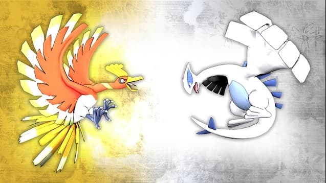 Ho-Oh and Lugia from Sword and Shield