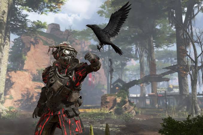 An image of Bloodhound from Apex Legends.