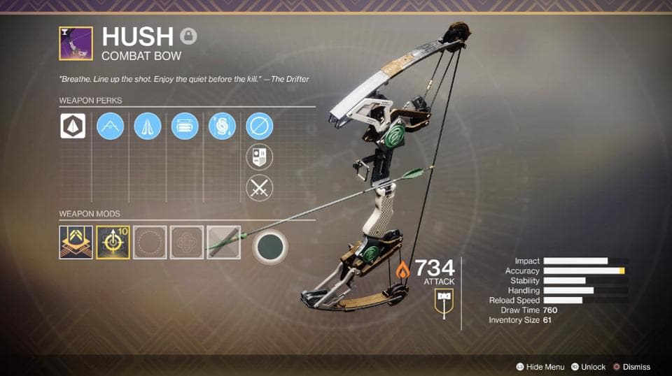 Hush Bow Destiny 2