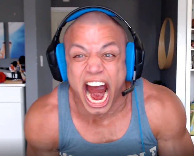 Tyler1 screaming on Twitch stream
