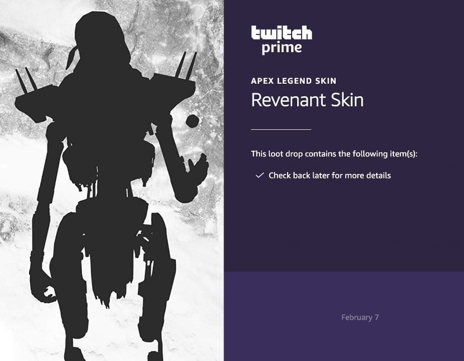 Twitch teases Apex Legends free Revenant skin