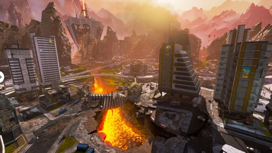 Harvester and lava in Apex Legends