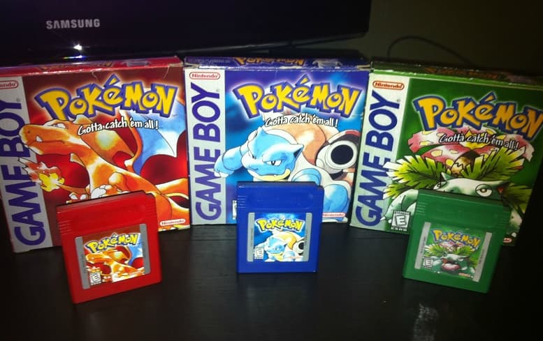 Pokemon Red Blue Green Covers