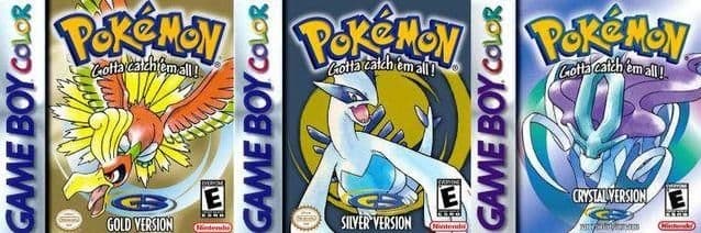 Pokemon Gold Silver Crystal New