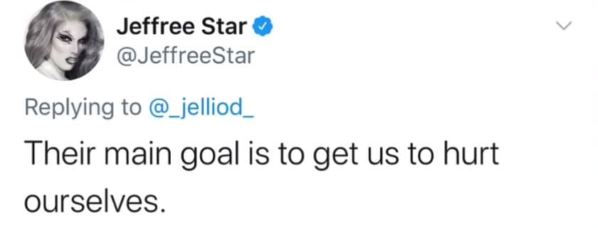Jeffree Star Tweet drama response