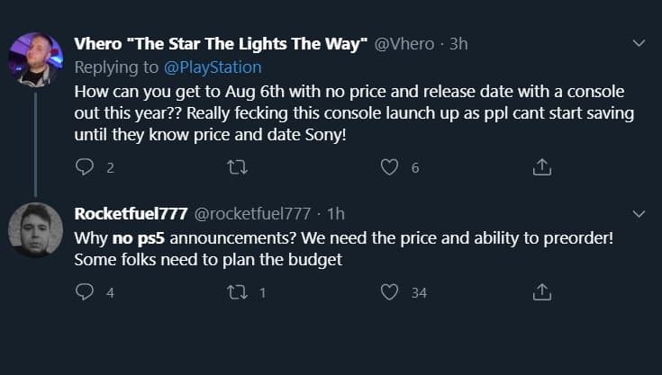 tweets about ps5