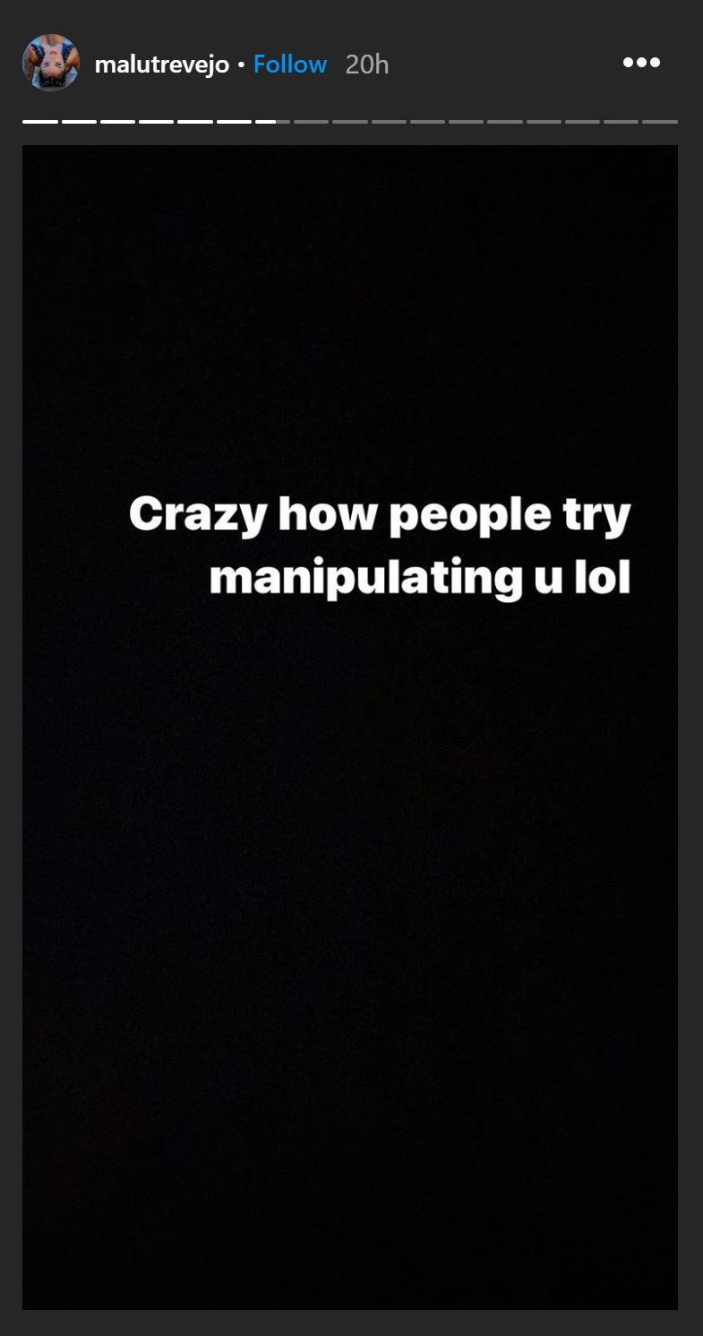 Malu Trevejo posts about the drama going on in her family.