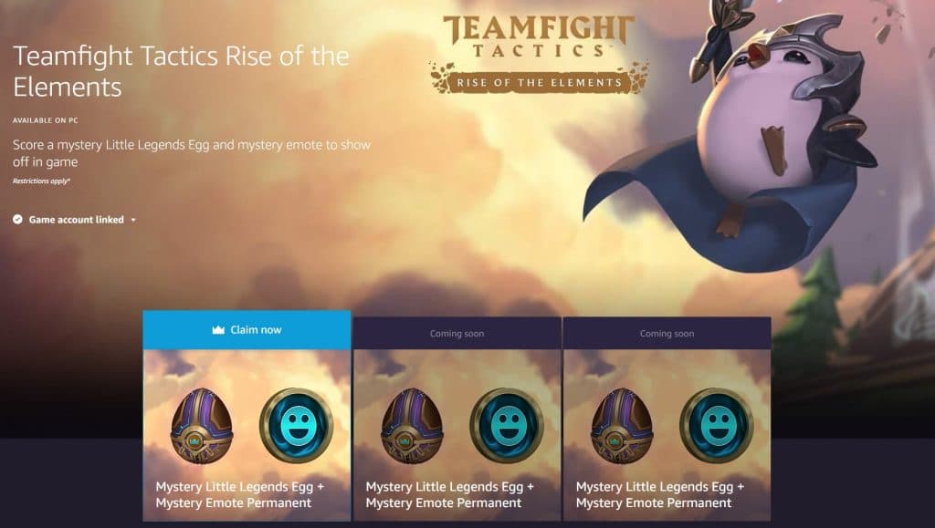 Here's how to get the free TFT Little Legends eggs on Twitch Prime