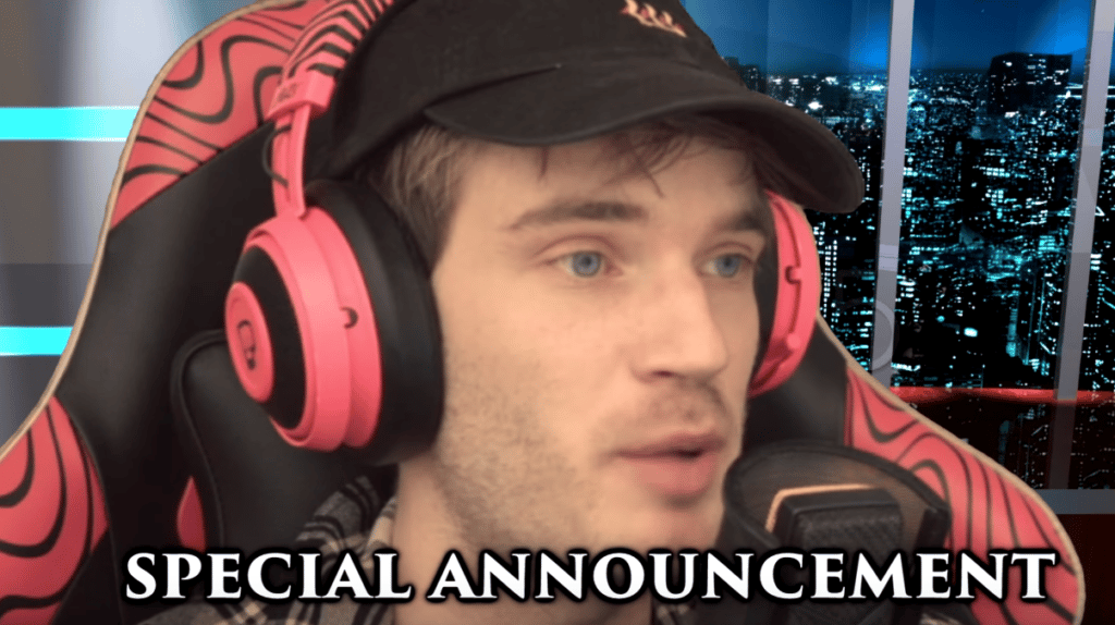 PewDiePie announces his YouTube break