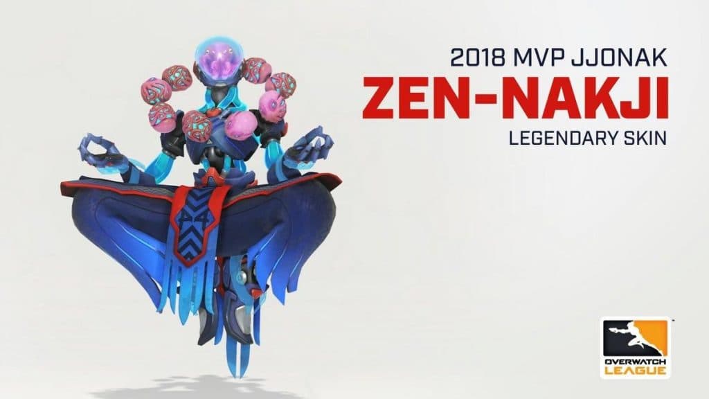 Overwatch League MVP Jjonak's special Zenyatta skin