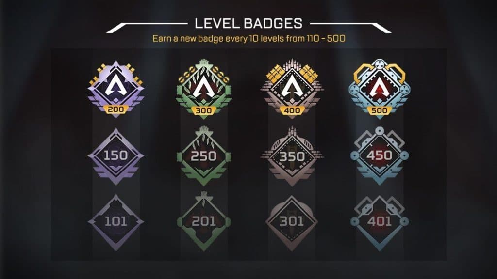 All of the new ranks added to Apex Legends