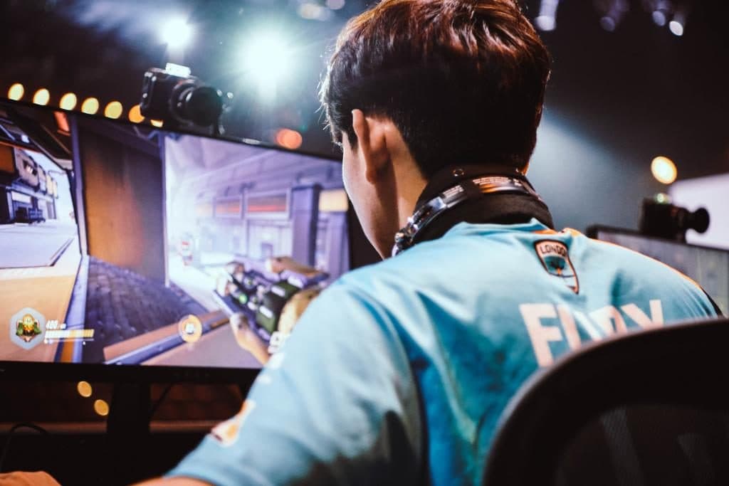 Fury playing for London Spitfire in Overwatch League