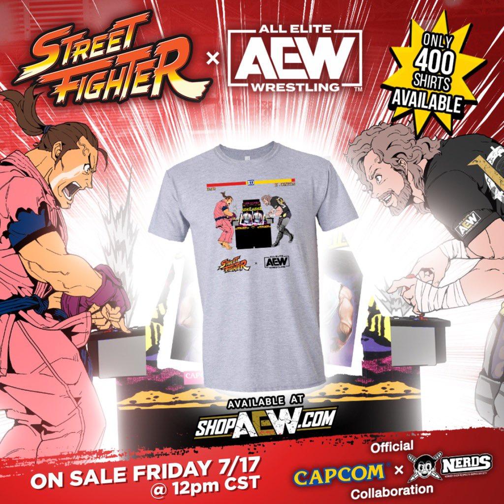 AEW x Street Fighter shirt.