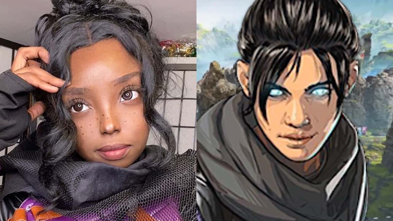 Apex Legends' Wraith next to a cosplay