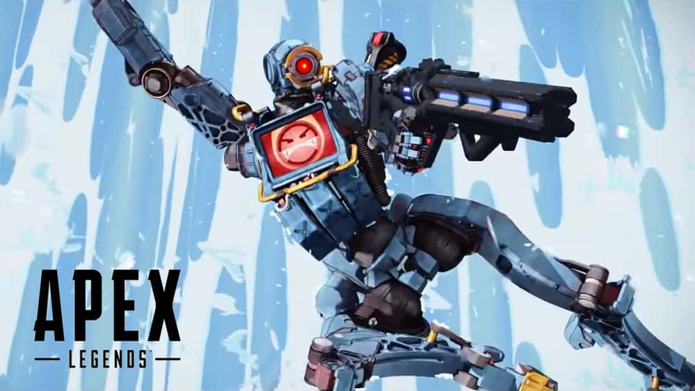 Pathfinder with Havoc on Kings Canyon in Apex Legends