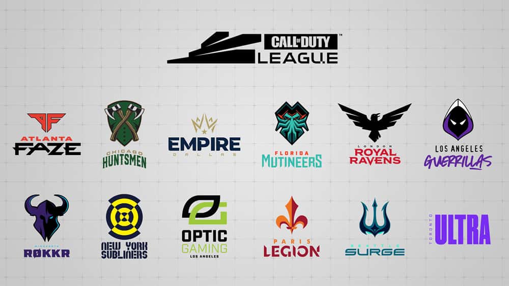 12 Call of Duty League teams.