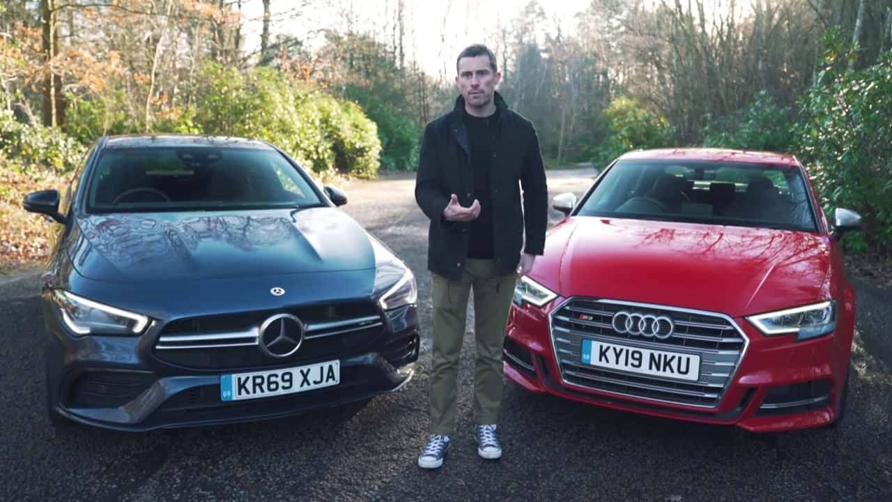 Mercedes AMG CLA 35 head to head with Audi S3