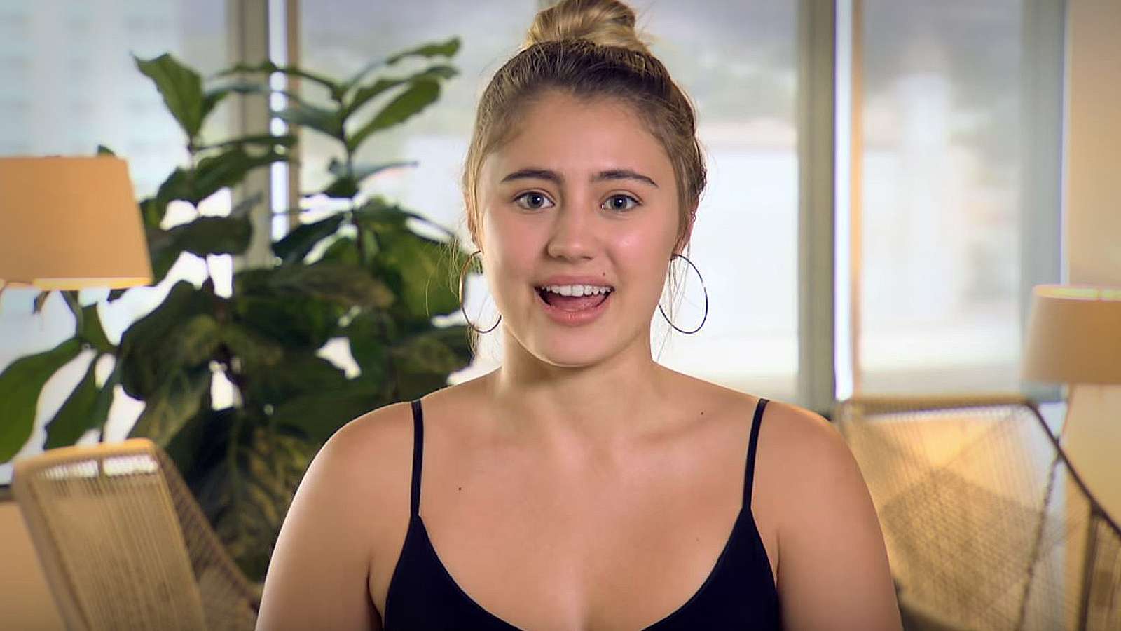 Lia Marie Johnson appearing in a YouTube video.