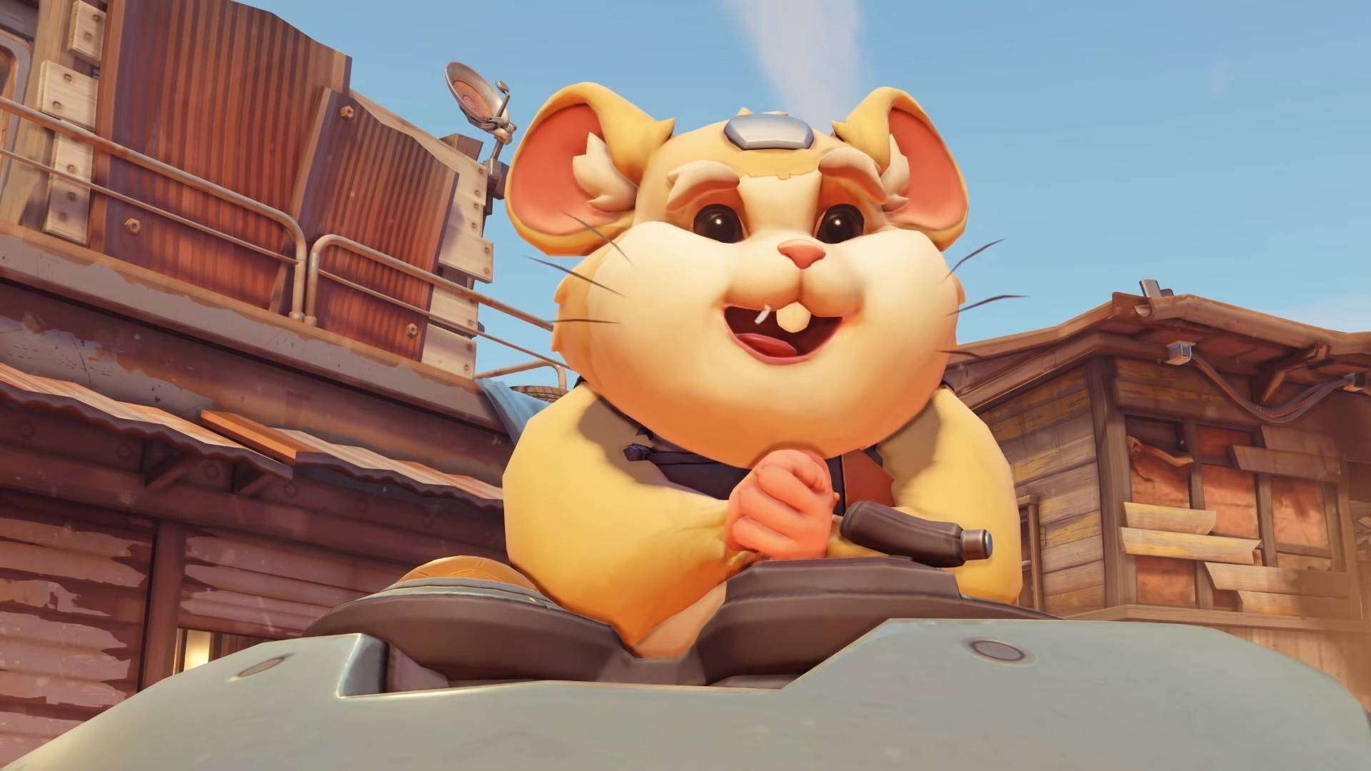 Overwatch Wrecking Ball smiling