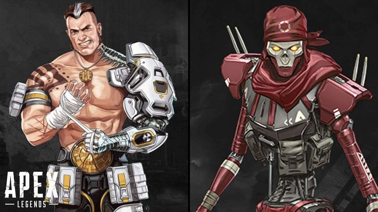 Apex Legends character Forge next to Revenant