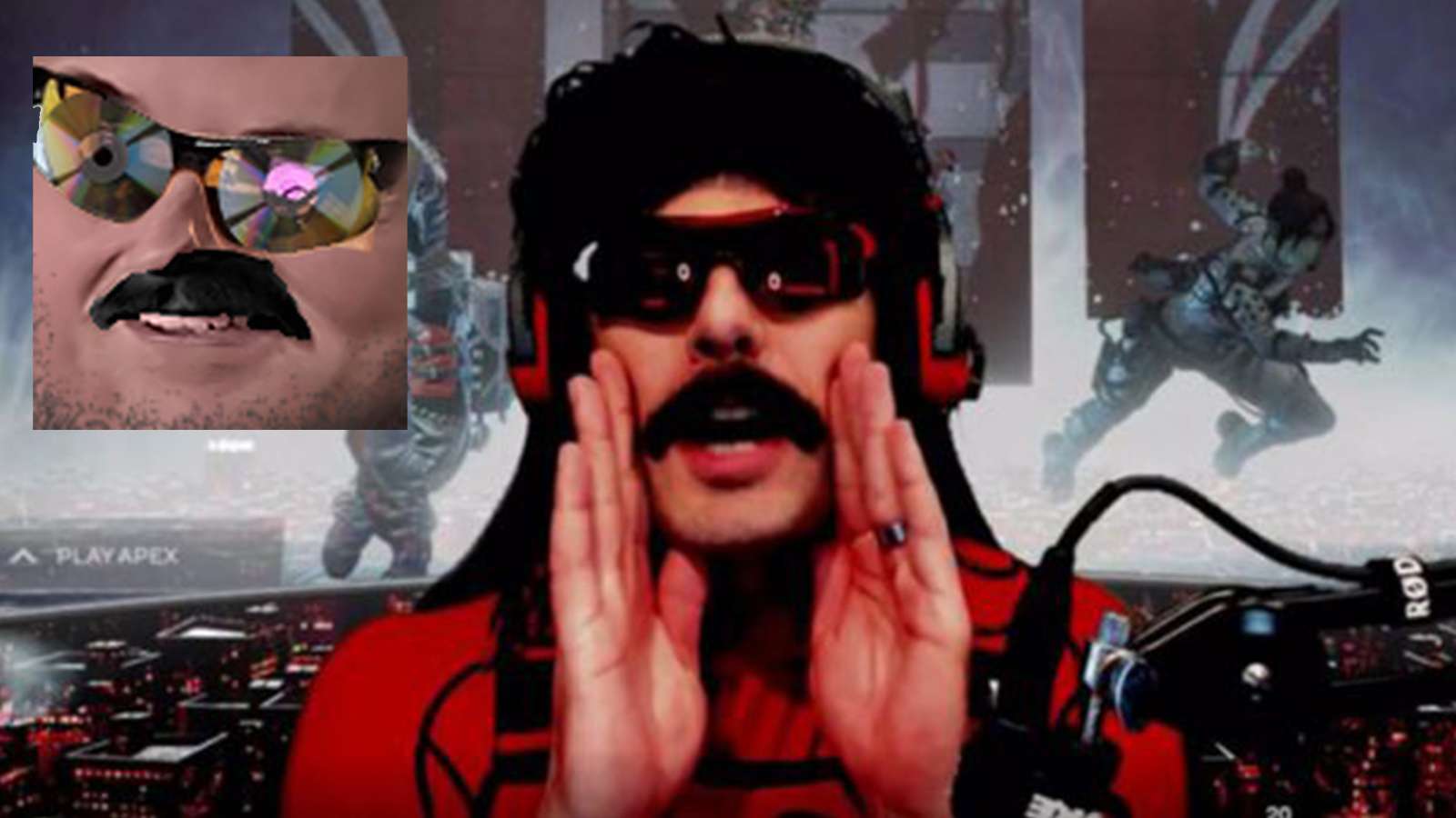 Dr Disrespect and the ForsenCD emote.
