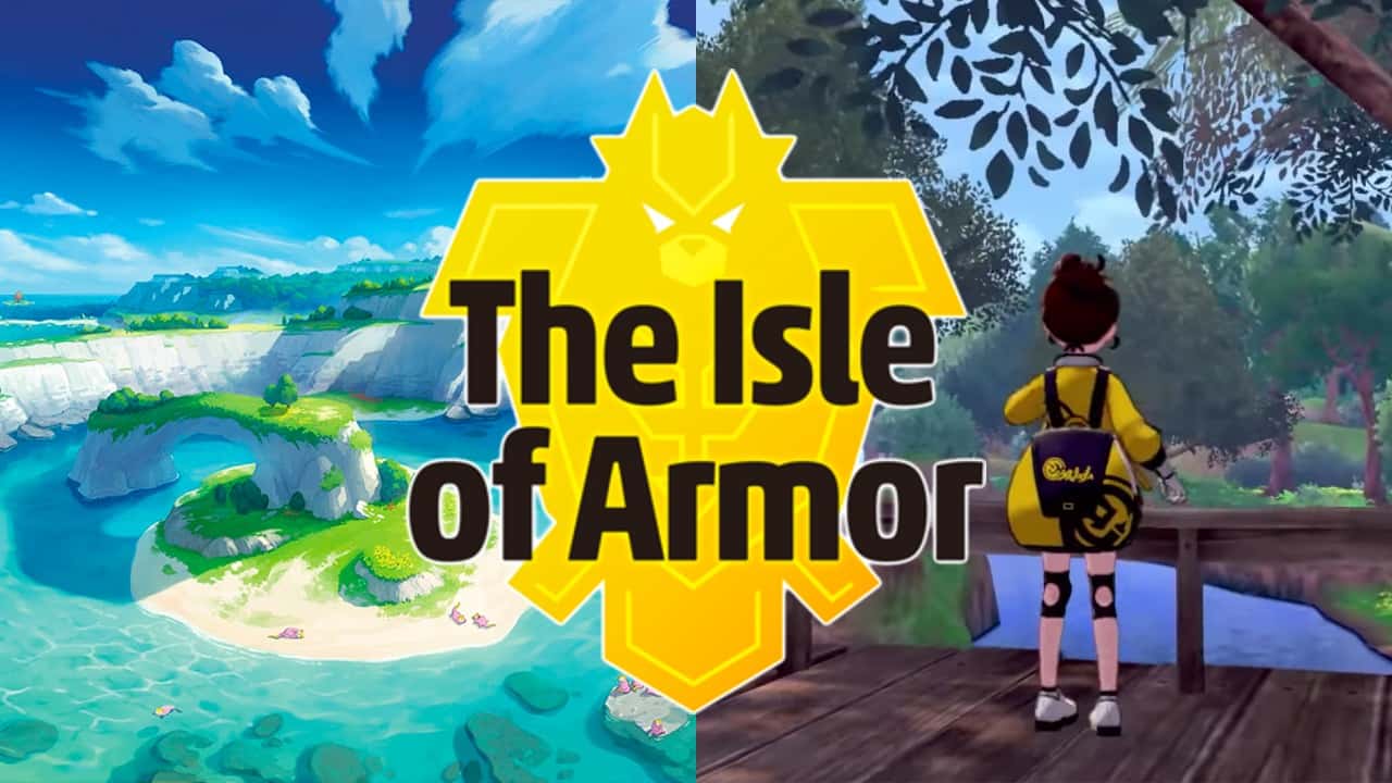 Isle of Armor map in Pokemon Sword Shield