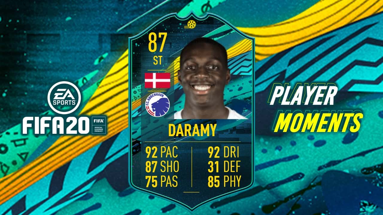 Mo Daramy Player Moments FIFA 20 sbc