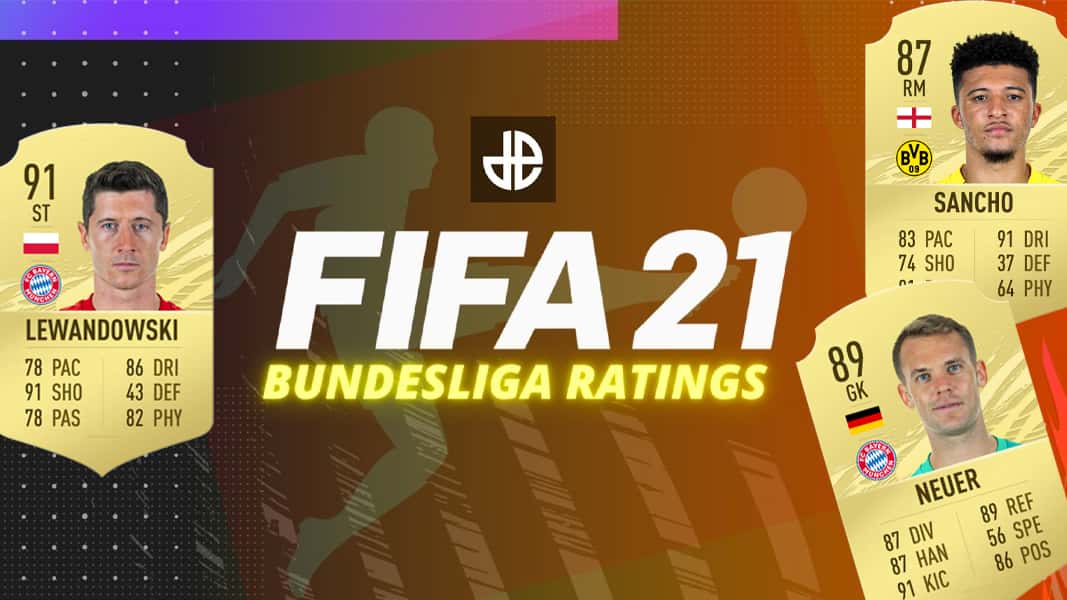 FIFA 21 logo with cards around it