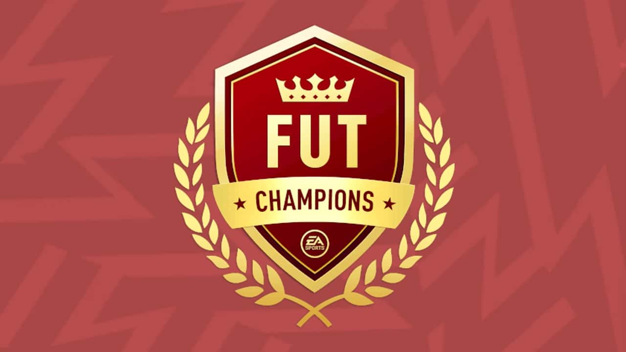 FUT Champs Logo on Red Background