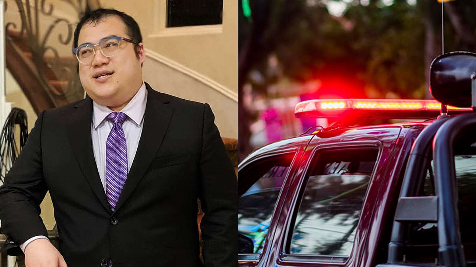 Scarra with police car