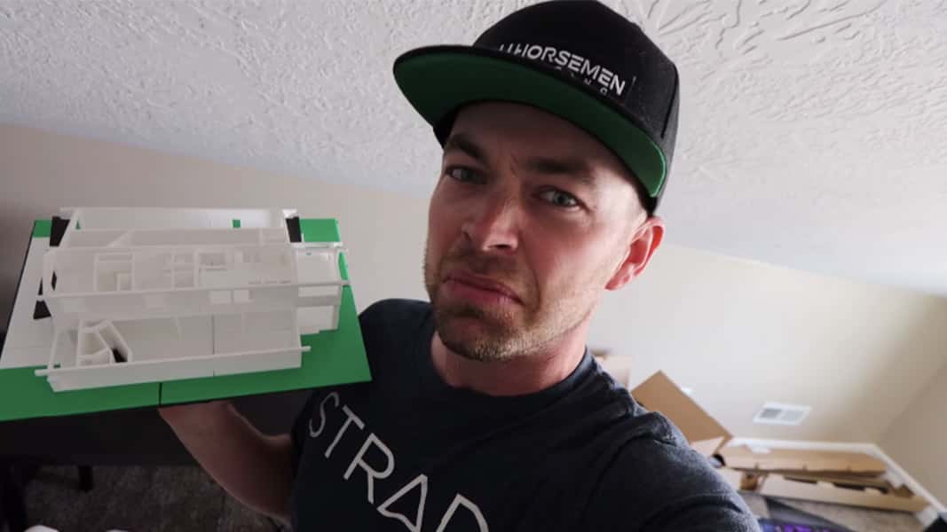 TheStradman with a mock-up design of a house
