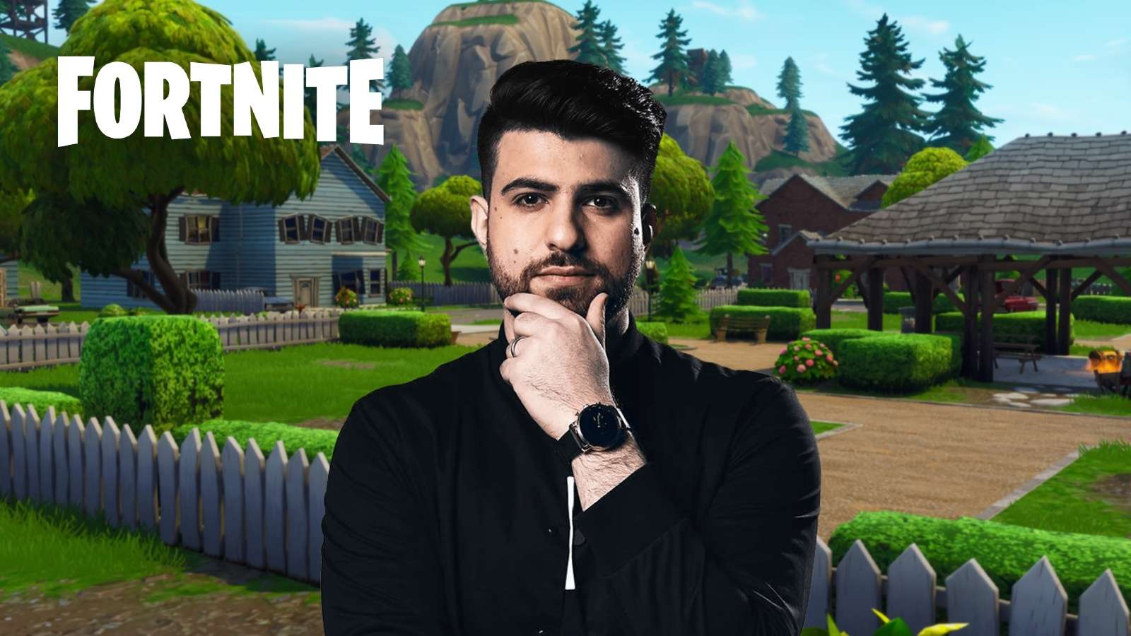 SypherPK with Fortnite background