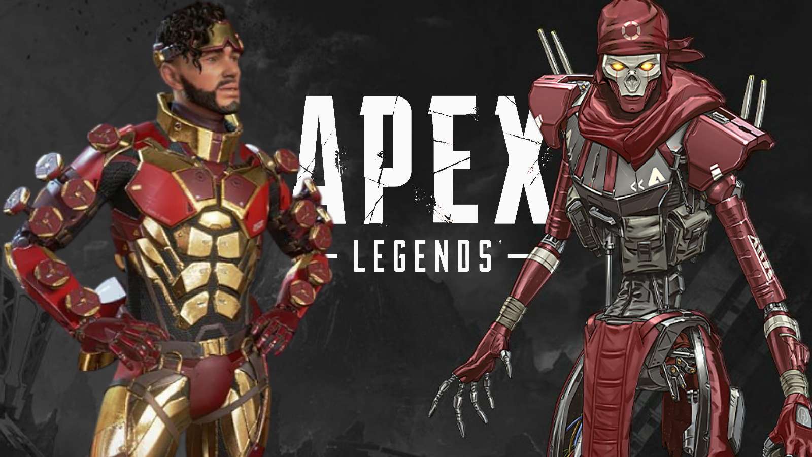 Mirage and Revenant on black background with Apex Legends logo