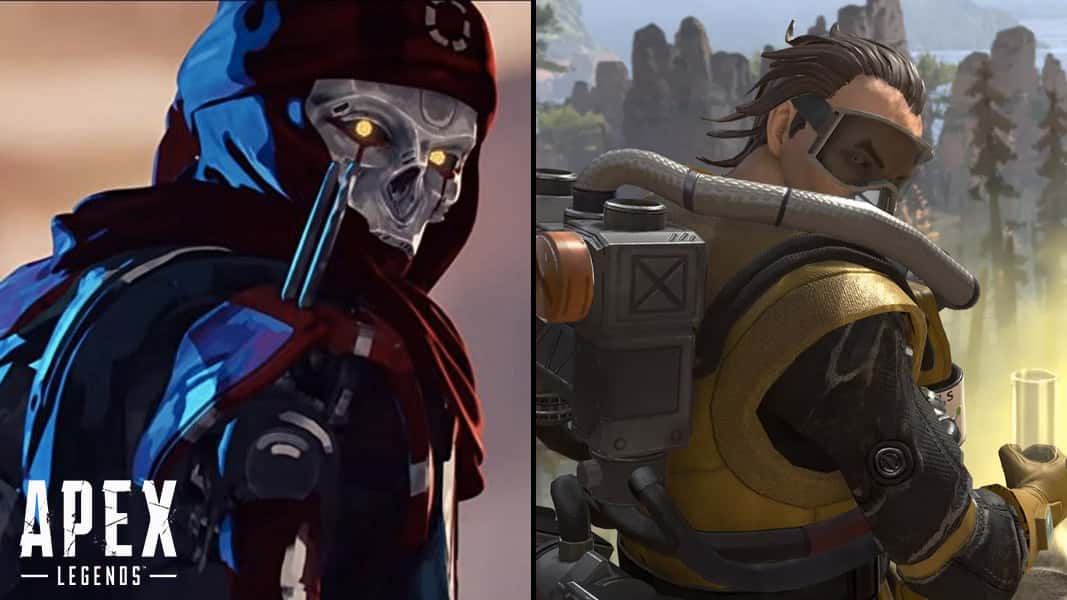Revenant and Caustic from Apex Legends