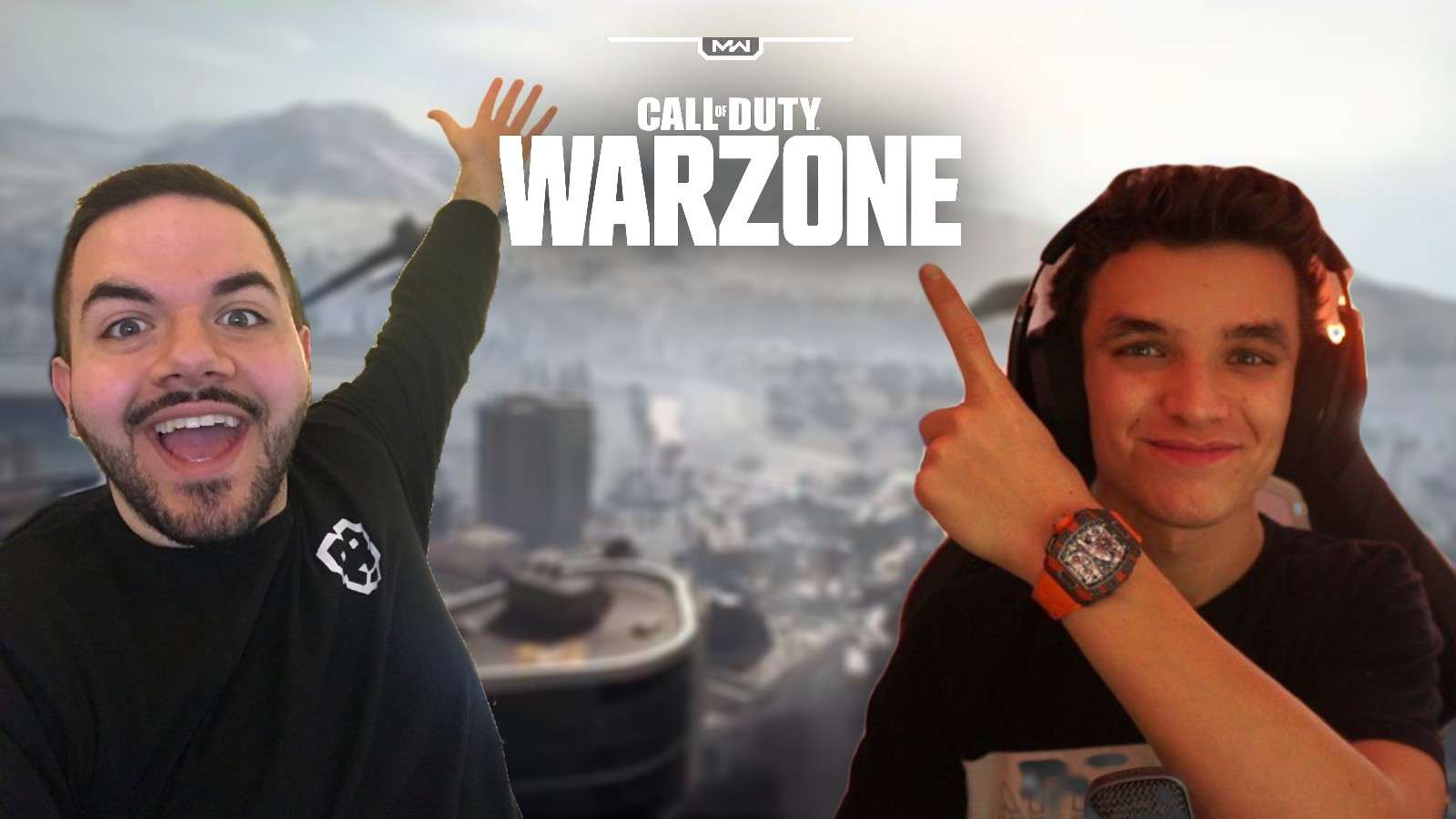CouRageJD and Lando Norris on Warzone