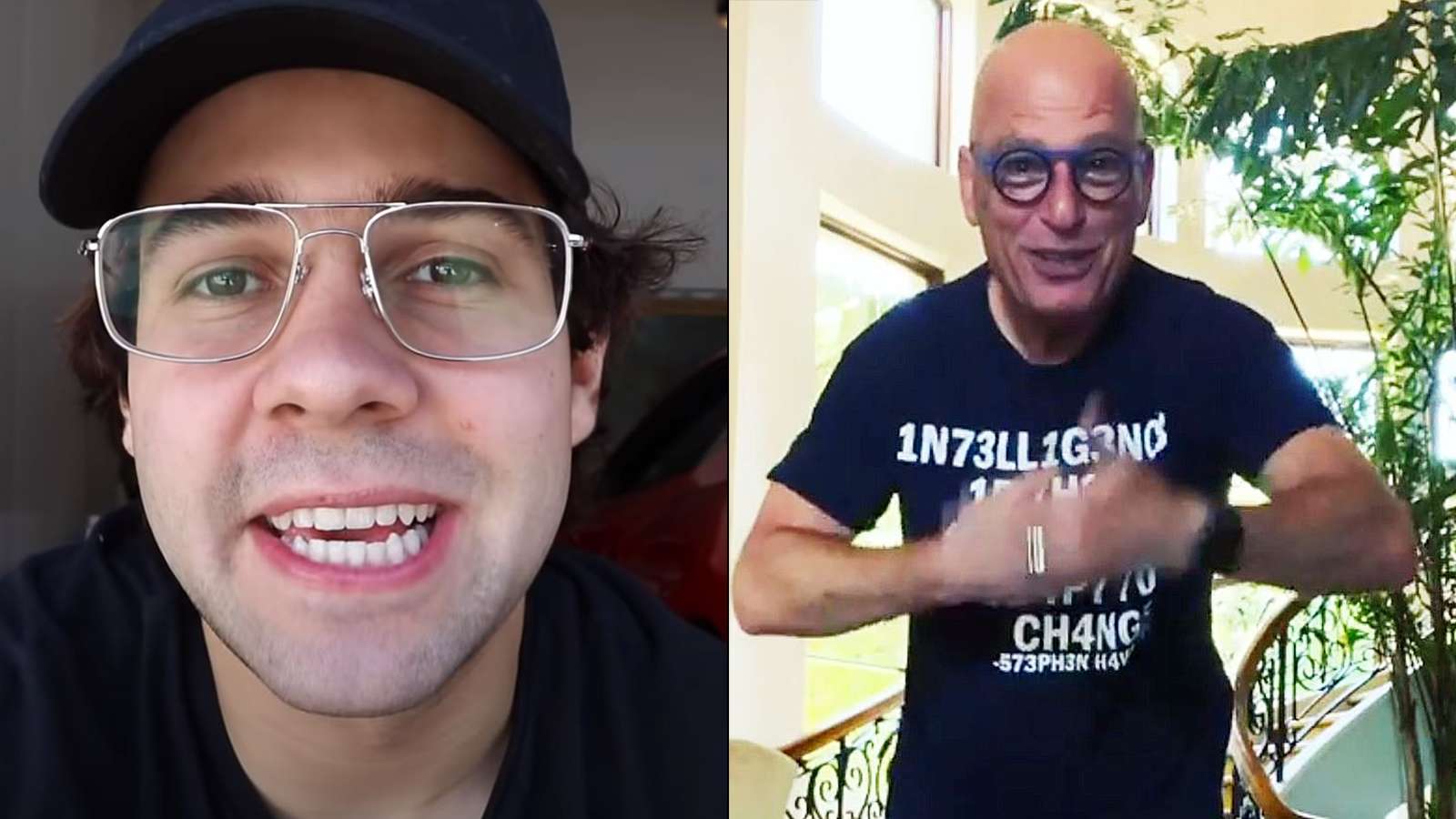 David Dobrik and Howie Mandel talk to their audience