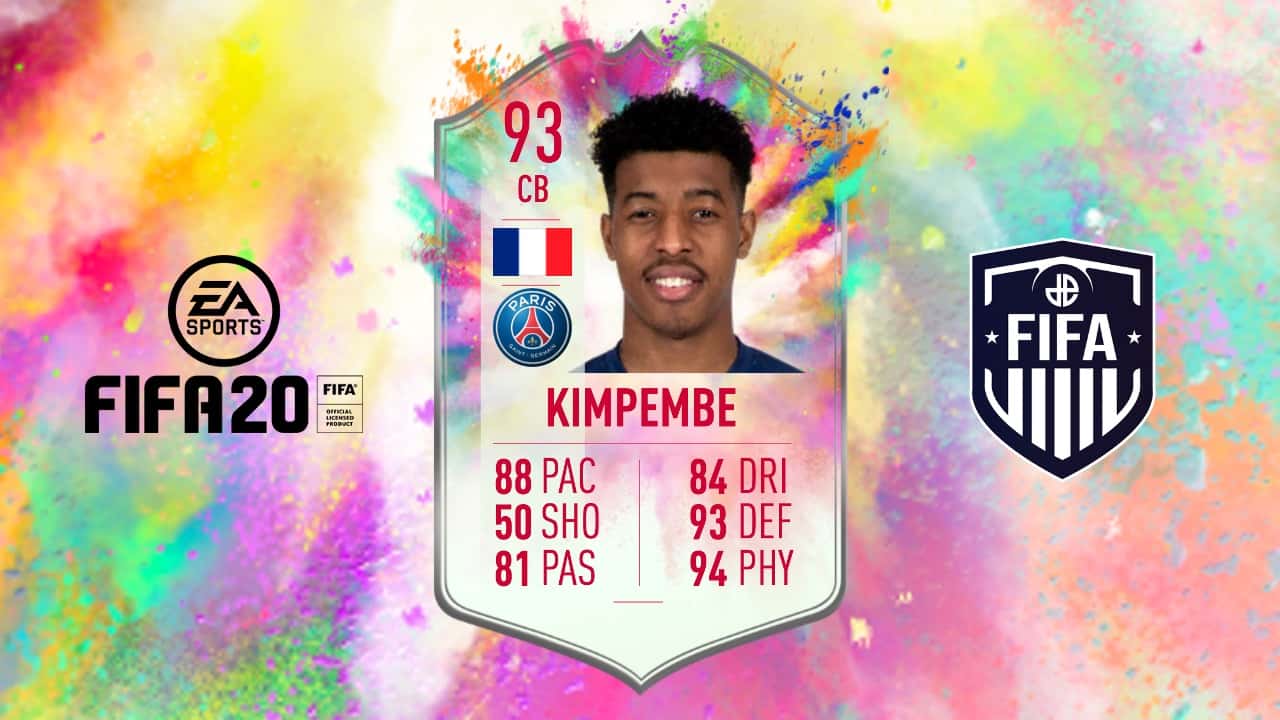 Kimpembe card in FIFA 20