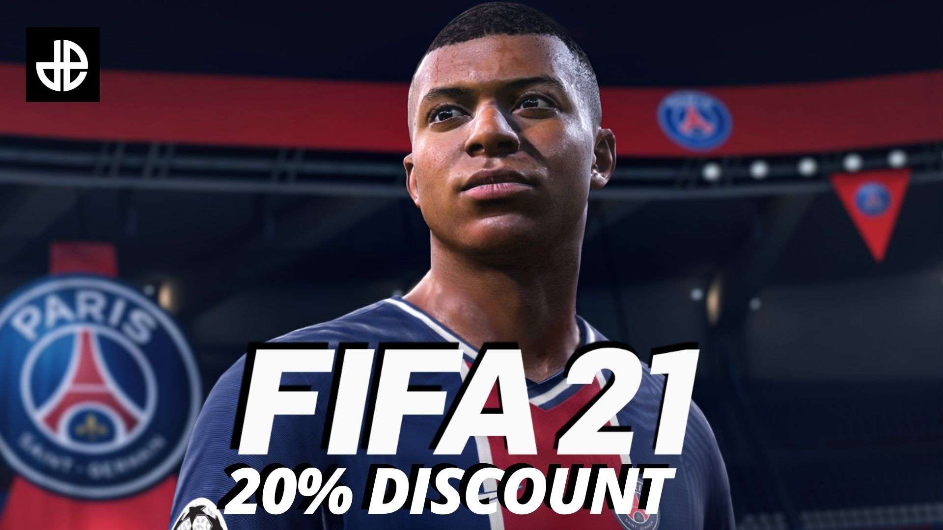FIFA 21 discount image with Mbappe