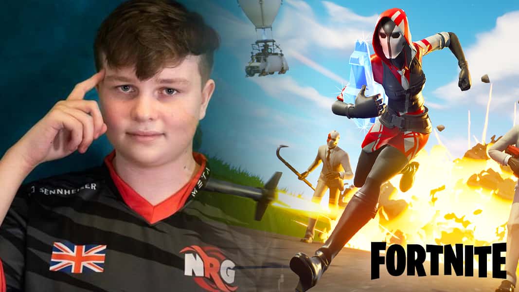 Benjyfishy next to Fortnite Chapter 2 and logo