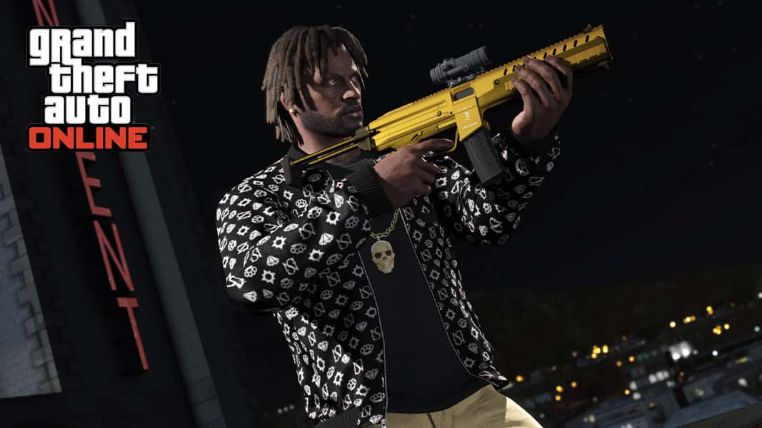 GTA Character with a PDW