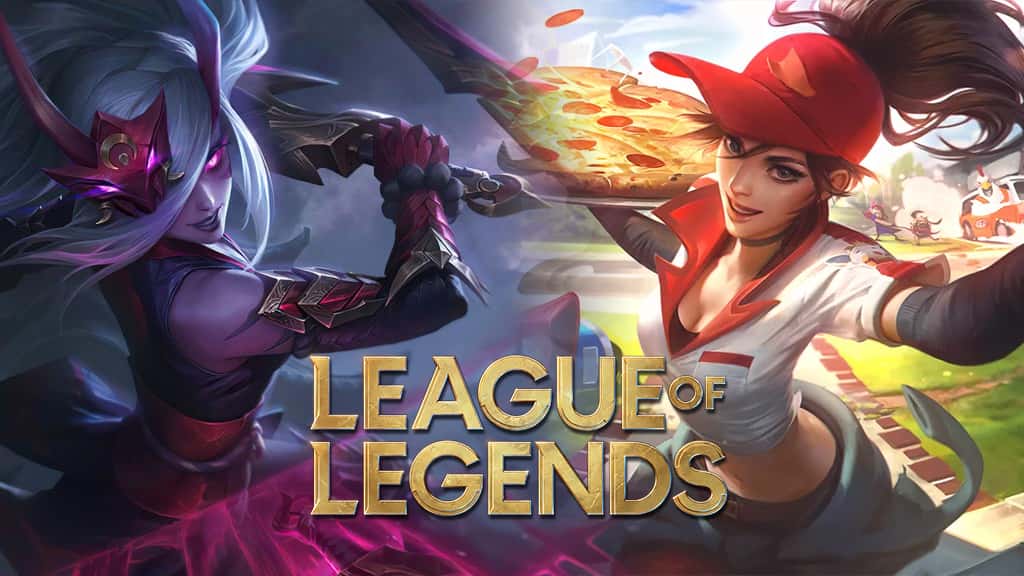 Blood Moon Katarina and Pizza Delivery Sivir in League of Legends