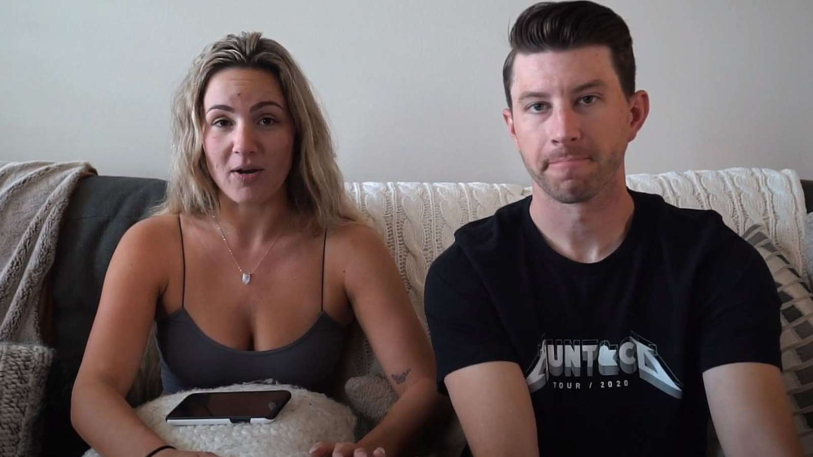 YouTuber TJ Hunt and girlfriend Sabrina Leamon give an update on her health scare