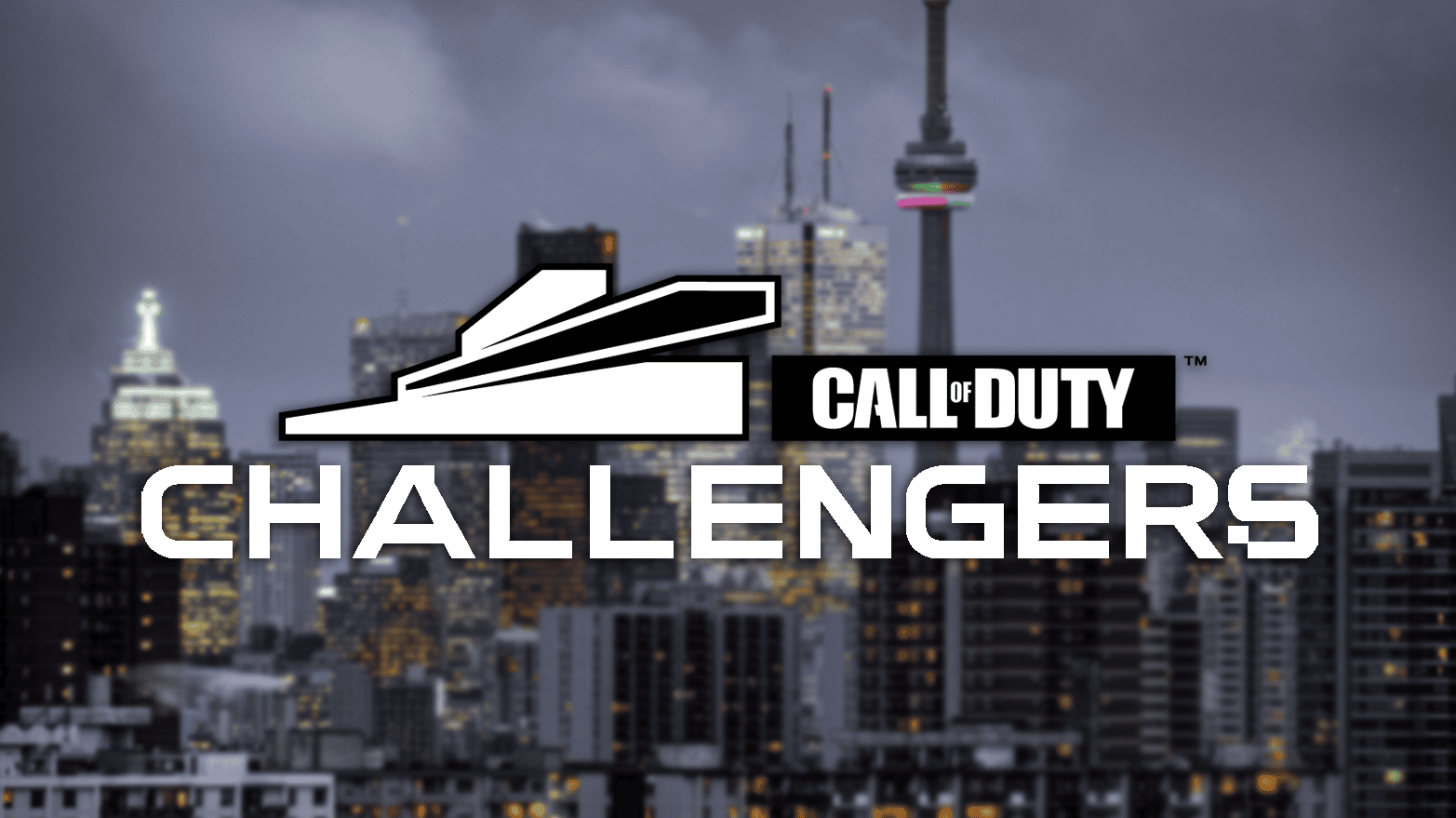Toronto backdrop Call of Duty Challengers logo
