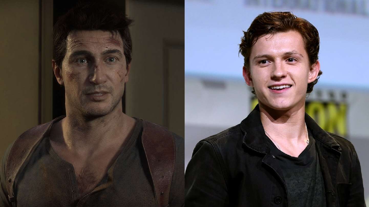 Nathan drake from Uncharted and Tom Holland