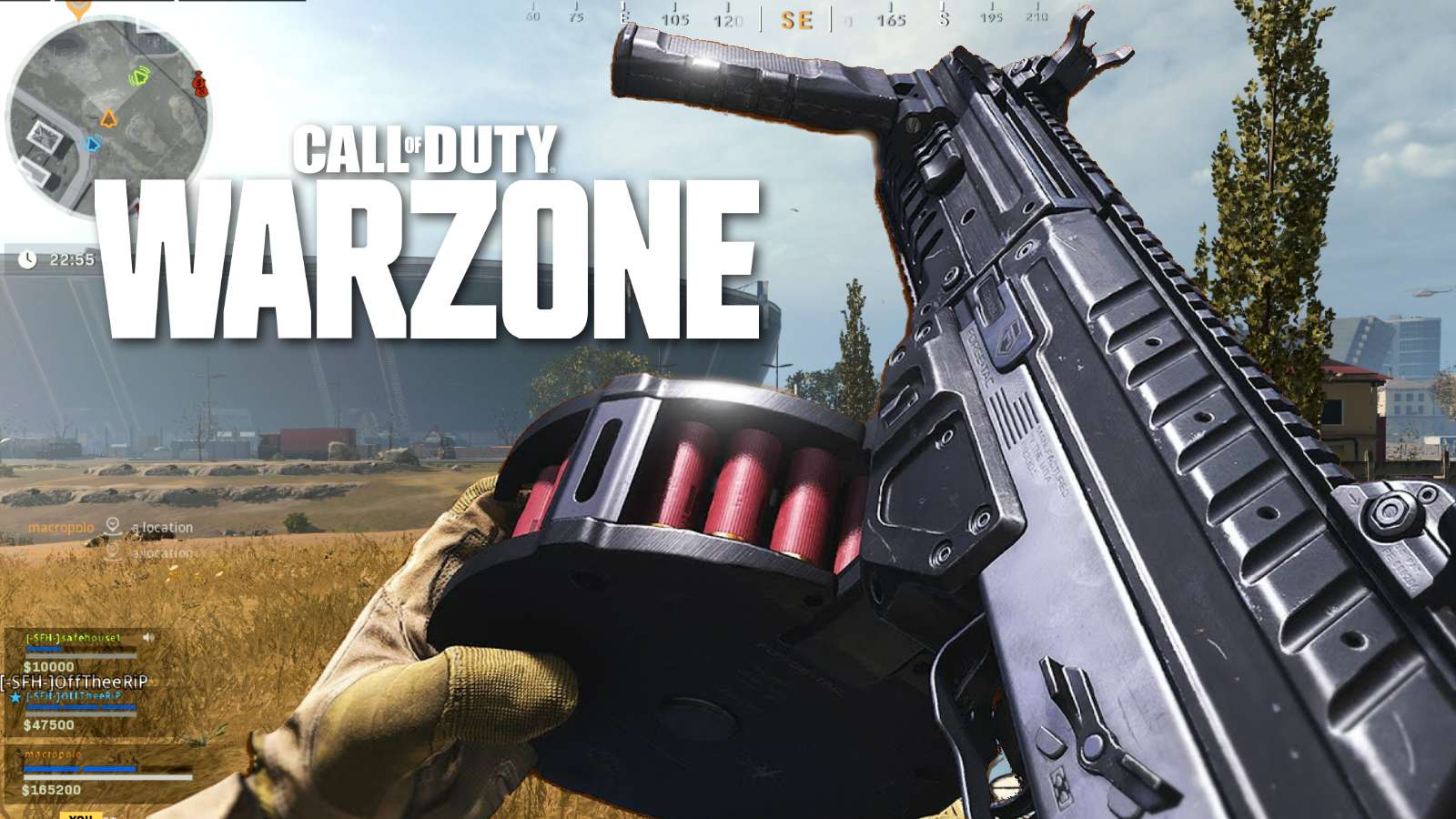 Warzone player reloading Origin 12