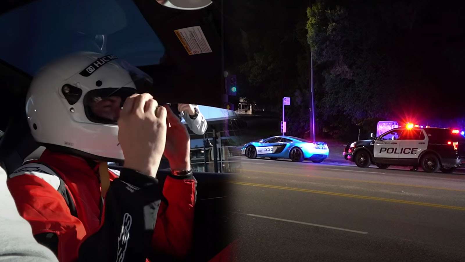 Cops pulling over supercar drivers